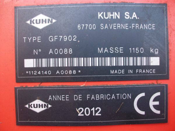 Kuhn GF 7902 Anbaukreiselheuer – Bild 10