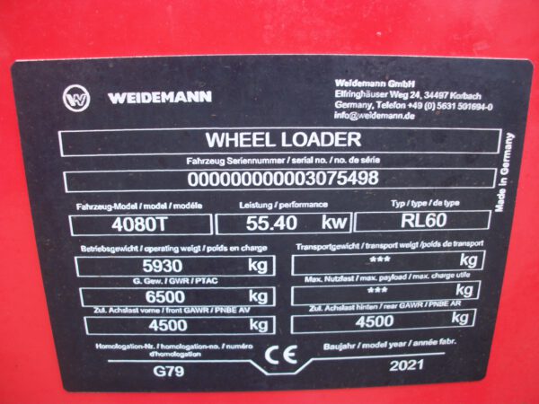 Weidemann 4080T Basic Teleskoplader - Image 13